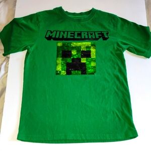 MINECRART Tee, shirt size 10, green